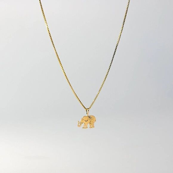 14k Solid Gold Elephant Pendant | Ideal 14k solid Gold Charm | Mother's Day Gift - Picture 4 of 4